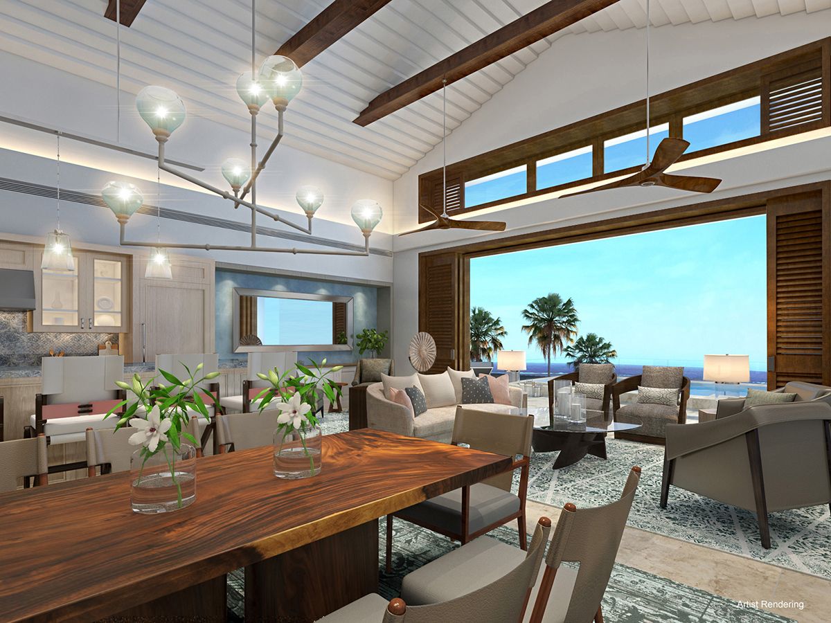 Caroline Bay Resort Penthouse Living Room